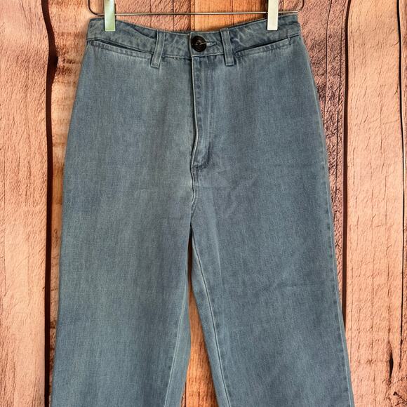 Rolla’s Jeans Denim Straight Leg Pants Washed Blue Casual Everyday Size 26 - Picture 3 of 10